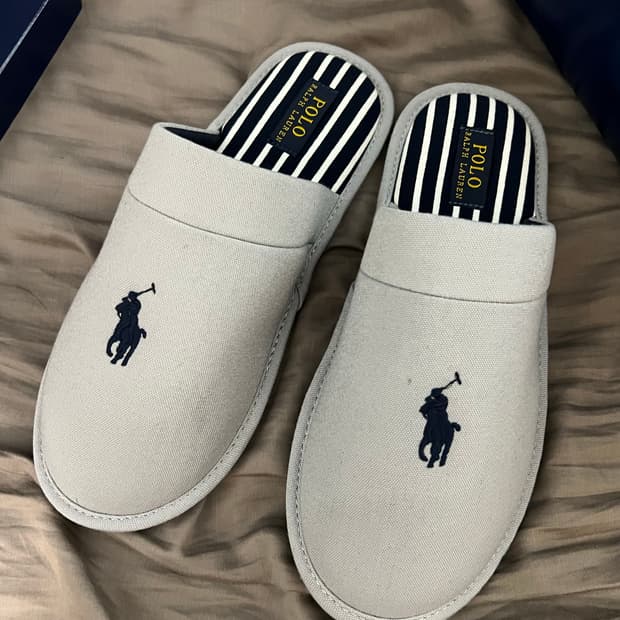 폴로 랄프로렌 실내화 그레이 9사이즈 280 사이즈