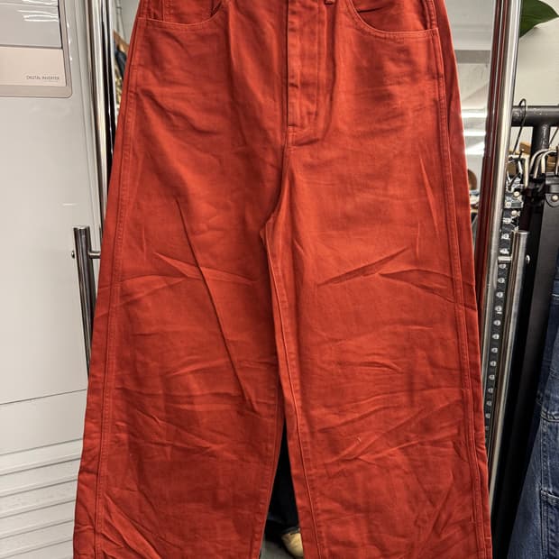 japanese vintage red card 와이드팬츠
