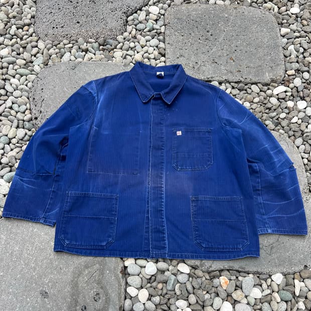 HARD FADED REPAIR HBT 썬페이드 헤링본트윌 프렌치워크자켓