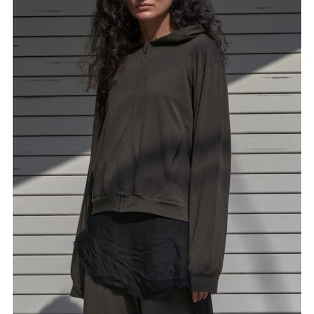 머듈 올리브 후드집업 4사이즈