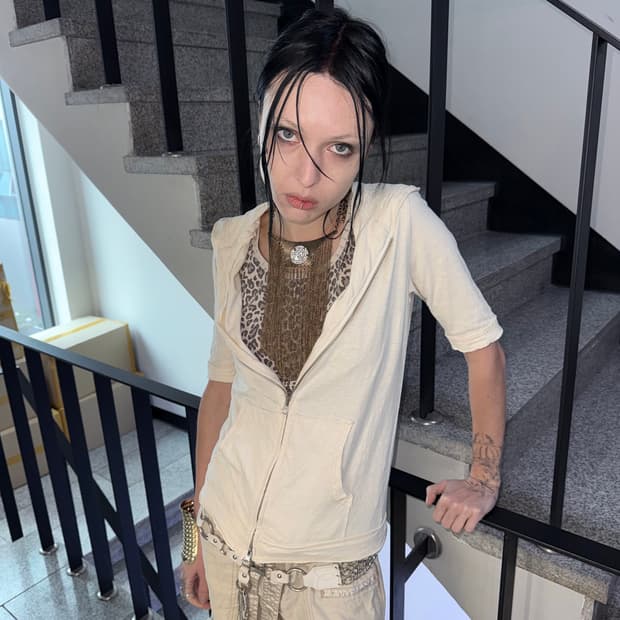 raw cut zip up hoodie