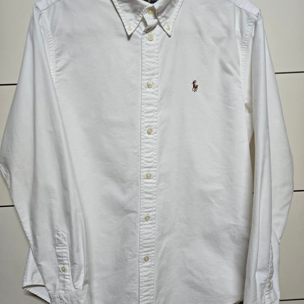 폴로 랄프로렌 정품 여성 화이트 옥스포드 셔츠