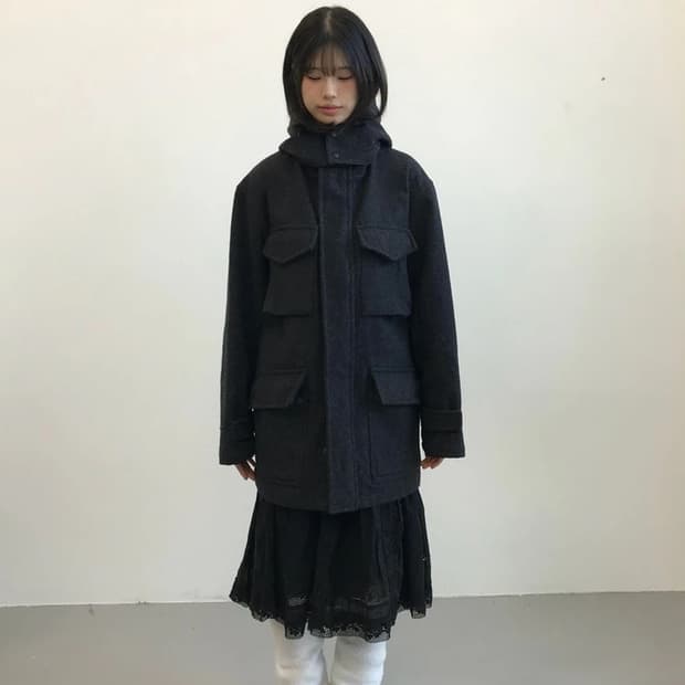 Men’s Bigi Hooded Wool Coat