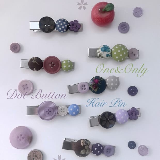 One&Only Button Hair-pin