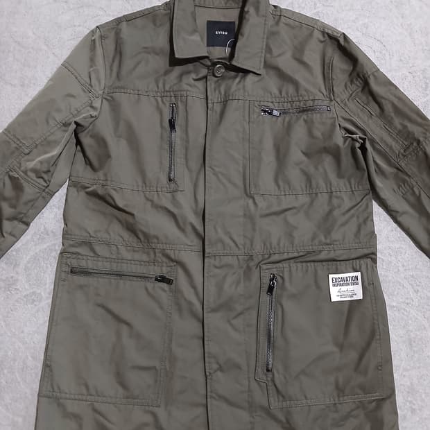 에비수 EVISU 카키 멀티포켓 필드 자켓 M