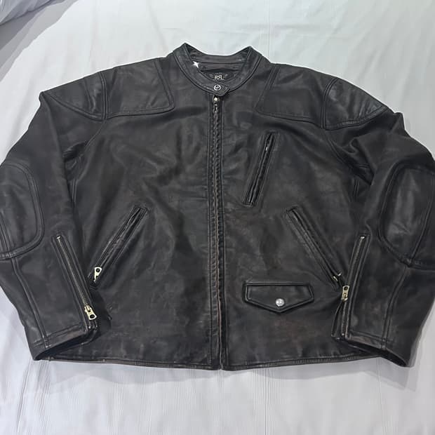 RRL 모토 레더 자켓 XL