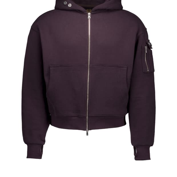 POG SERVICE MA-1 후드집업 블러드 퍼플