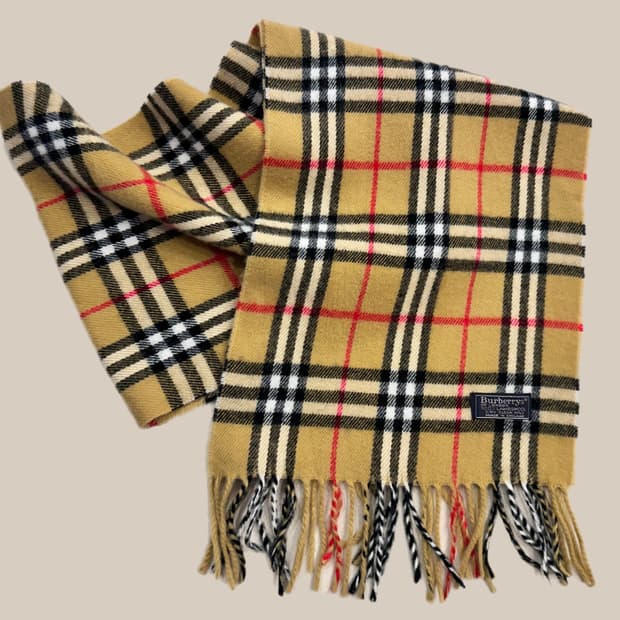 버버리 램스울 노바체크 머플러