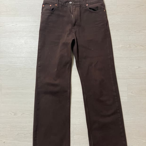 타일레 22fw 세미 부츠컷 데님 브라운 3