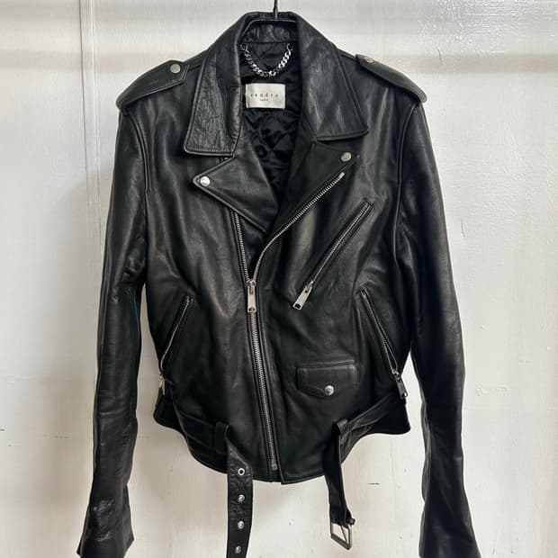 산드로옴므 라이더 가죽자켓