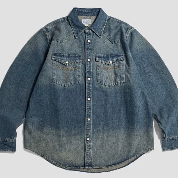 브론슨 데님 웨스턴 셔츠 사이즈 2XL 새상품 판매