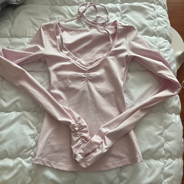 frankies bikinis 엔젤코어 필라테스 홀터탑