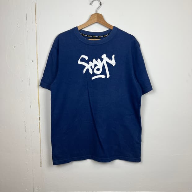 FAT SKINNY 네이비 반팔 티셔츠