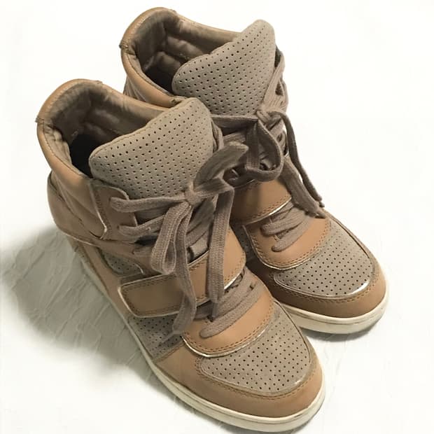 택포•ash 아쉬 하이탑 웨지힐 스니커즈 38