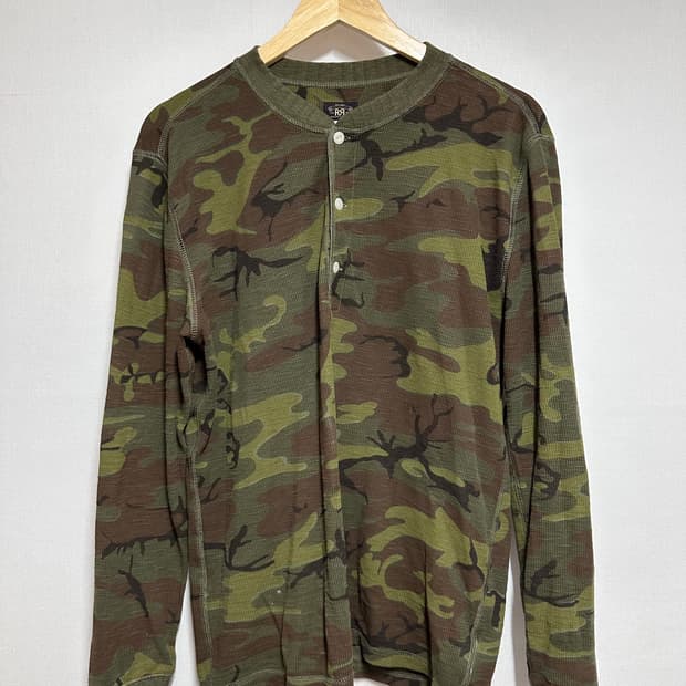 더블알엘 밀리터리 카모 니트