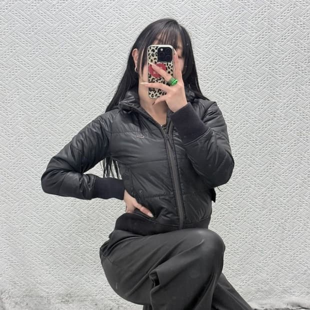 나이키 올드스쿨 모던락시크 슬림핏 숏 패딩 M C08496