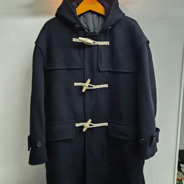 M/105) 무탠다드 울 블렌드 오버사이즈 더플 코트 팝니다