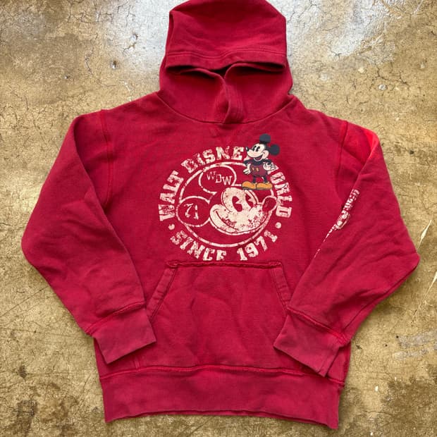 디즈니 미키 프린팅 스웻 후디