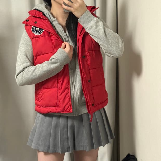 아베크롬비 패딩조끼