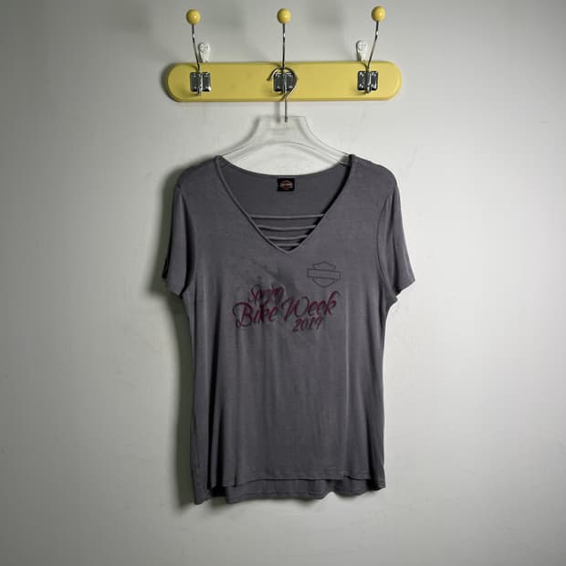 할리데이비슨 2019 스프링 바이크 위크 기념 브이넥 티셔츠