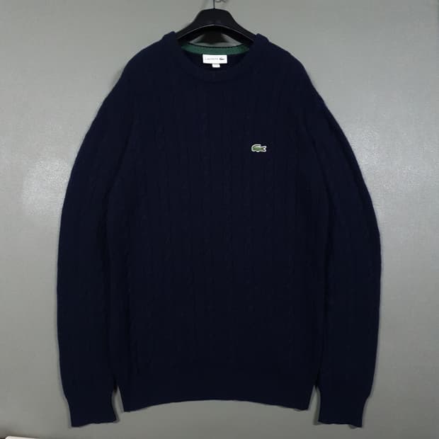 국내 95) 라코스테 신형 20FW 크록 케이블 니트 꽈배기 스웨터