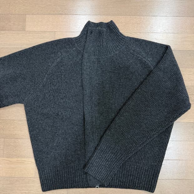 토니웩 Super Fine Merino Wool Placket Zip-u