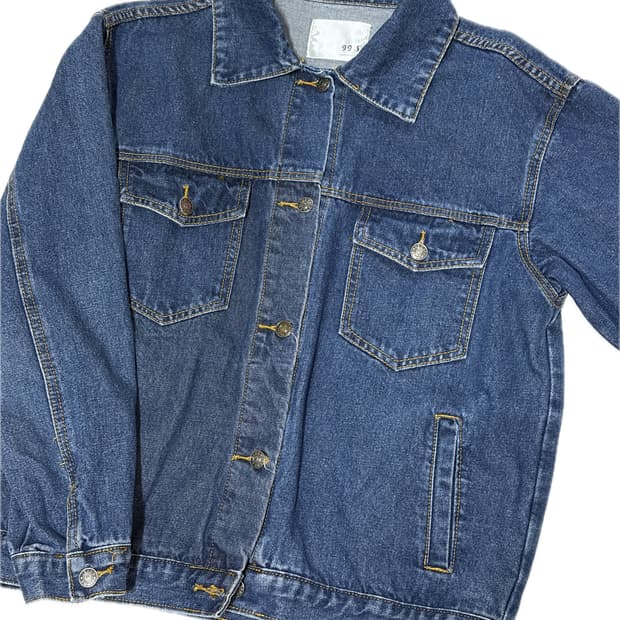 빈티지 청 데님 자켓 