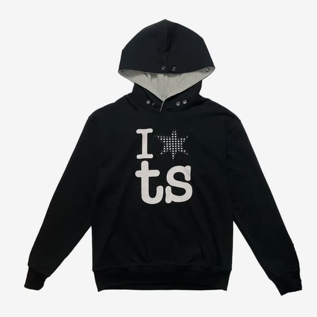아일렛 후드티 블랙