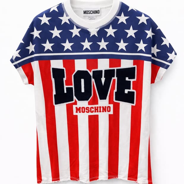 모스키노 성조기 반팔티 2 사이즈
