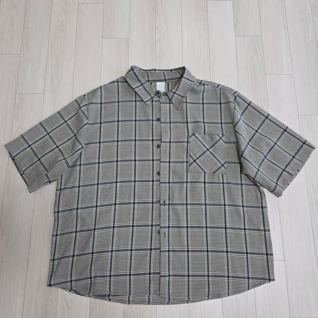 제멋 체크 반팔 셔츠 2XL(무신사)