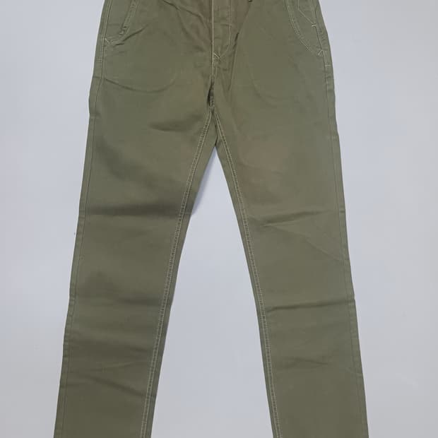 새제품 [31] 슈퍼드라이 슬림2핏 카키 치노 팬츠
