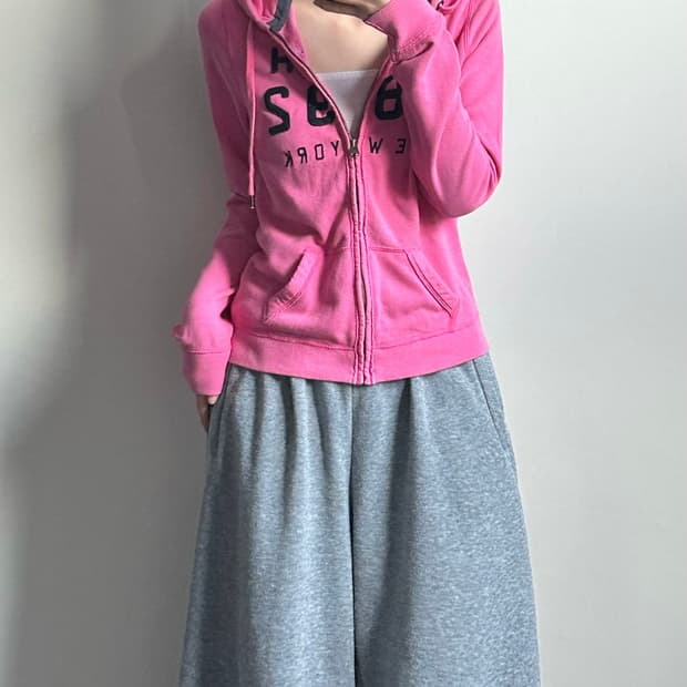 아베크롬비 y2k 와투케 핑크 후드집업