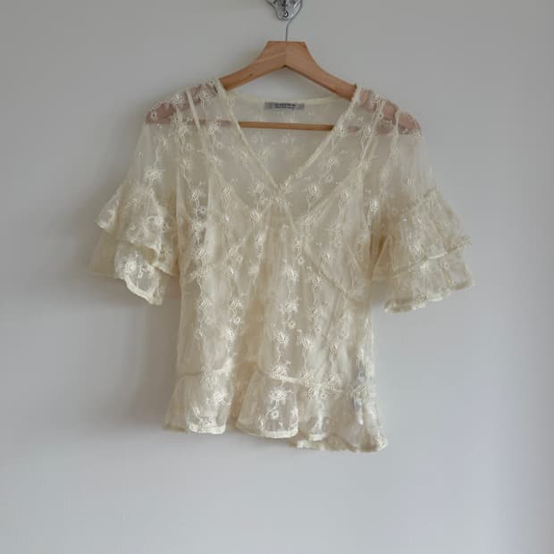 올세인츠(Allsaints) 시스루 블라우스