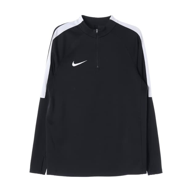 나이키 드라이핏 아카데미 핑거홀 드릴 탑 블랙