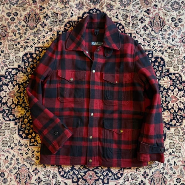 폴로 랄프로렌 버팔로 체크 울 자켓 105