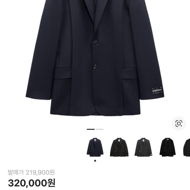 자라 아더에러 네이비 블레이저