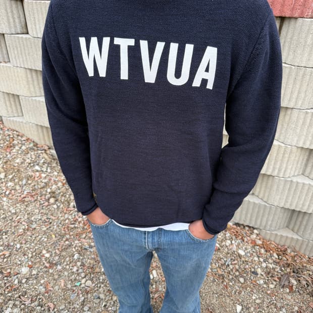 WTAPS 더블탭스 17AW 데끼 라운드 니트