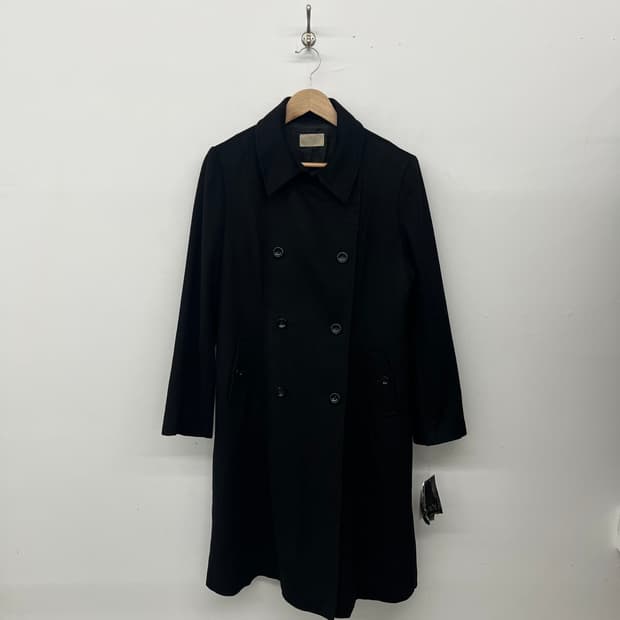 캐시미어100 더블 버튼 롱 코트 여m