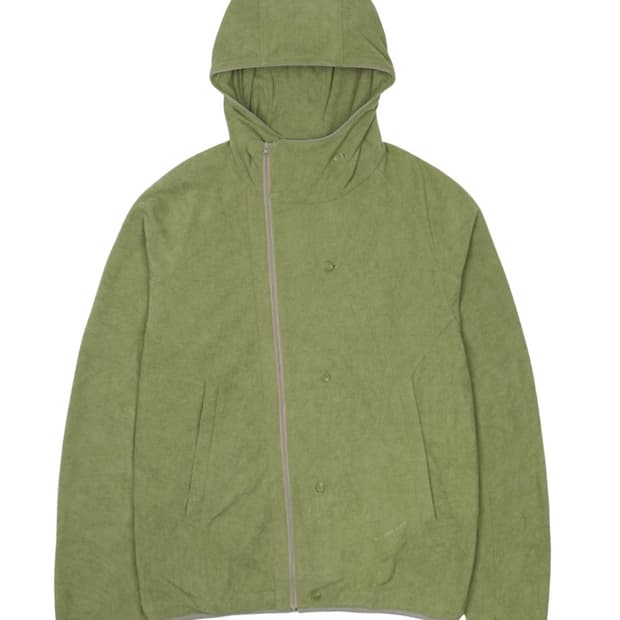 SANSANGEAR 산산기어 버튼 플리스 자켓 그린