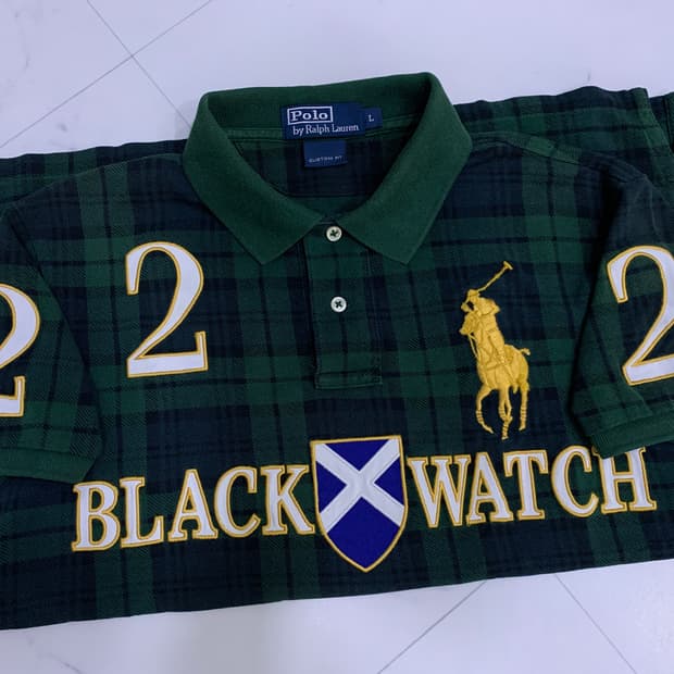 폴로 빅포니 블랙와치 타탄체크