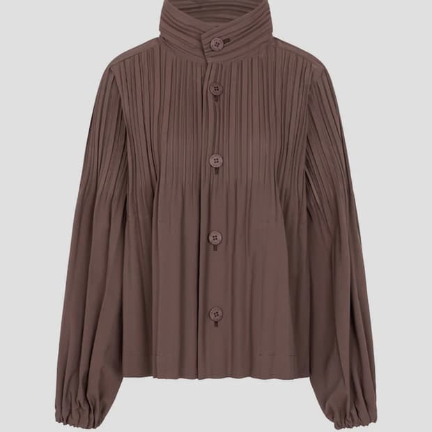 플리츠플리즈 스무스코트 브라운