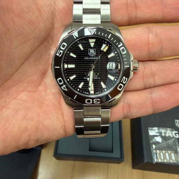 태그호이어 아쿠아레이서 300 블랙 오토 41mm