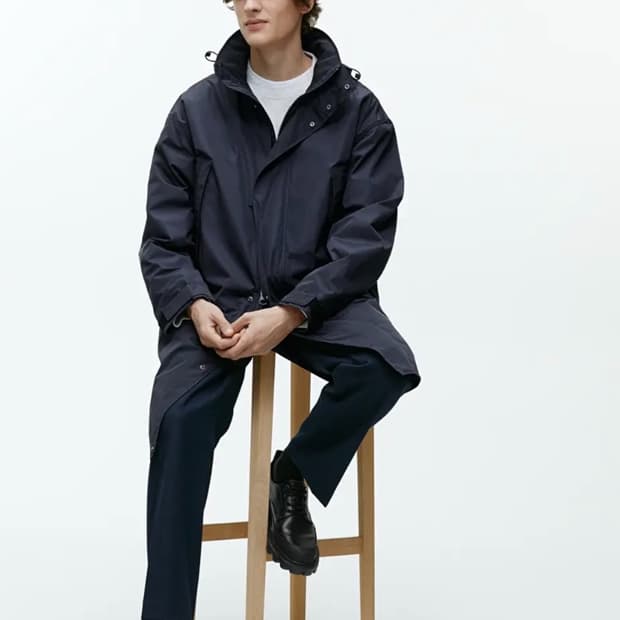 아르켓 ARKET 파카 다크 블루