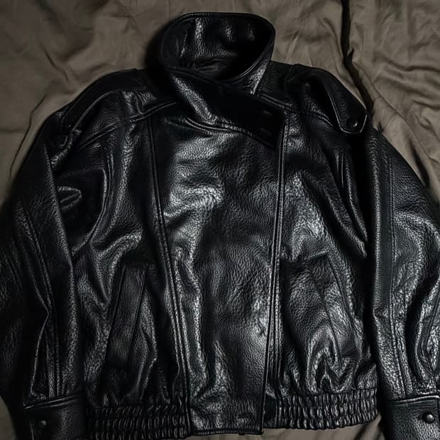 자라 페이크 레더자켓