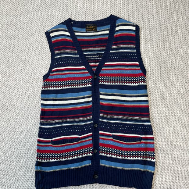 글로벌워크 멀티컬러 코튼 베스트 