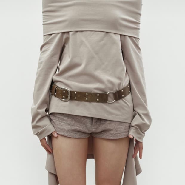 세릭 cerric TWO RING RIVET BELT / Brown