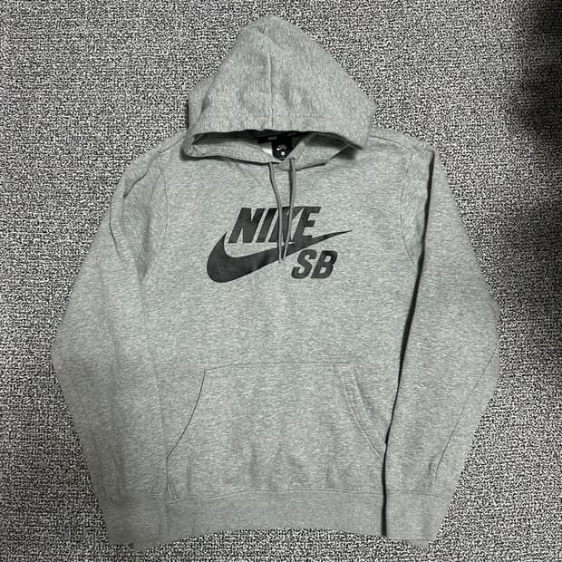(L) 나이키 SB 회색 후드티