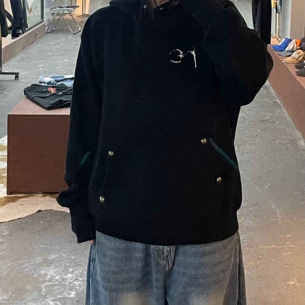 떠그클럽 아머 후드 블랙 H2744