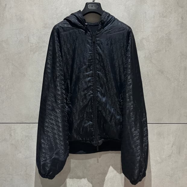 Xl/디올 꾸뛰르 오블리크 리버서블 후드 트랙 자켓