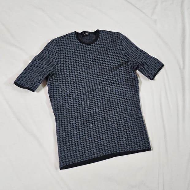 [희귀/빈티지] 90s 타임(TIME) 90년대 울100 하운드투스 니트